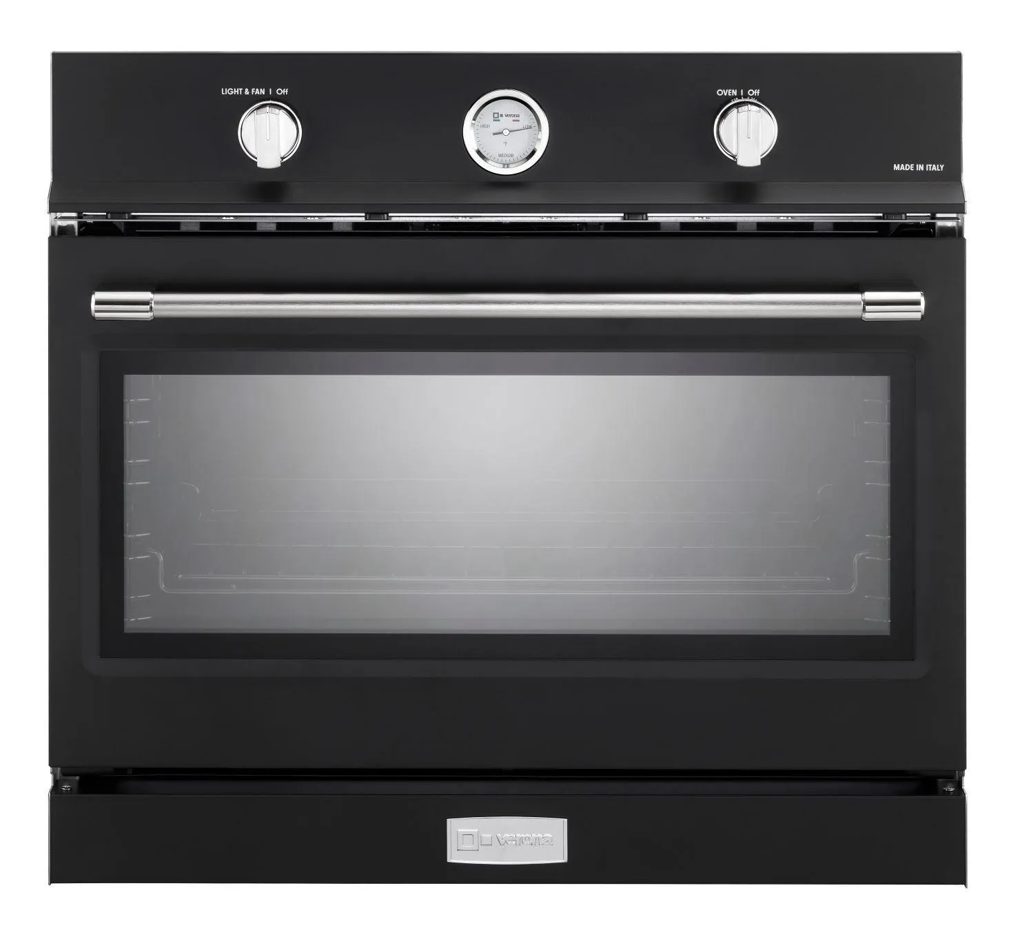 Verona VEBIG30NE Verona 30" Gas Built-In Oven Matte Black Single Wall Ovens single oven with self-cleaning feature