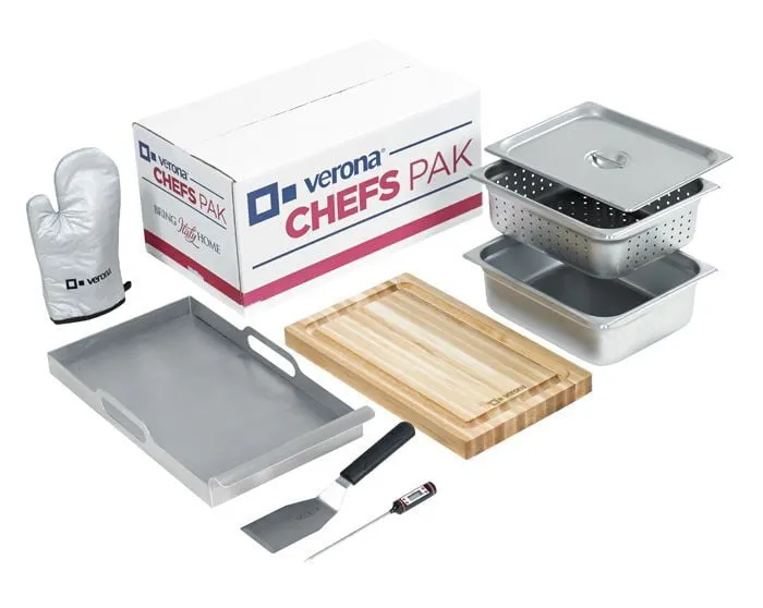 Verona VECP1 Chefs Pak - 8 Piece Accessory Kit - 25 Lbs. Range Accessories heavy duty range knobs