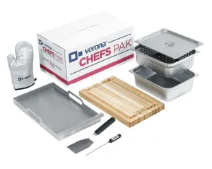 Verona VECP1 Chefs Pak - 8 Piece Accessory Kit - 25 Lbs. Range Accessories heavy duty range knobs