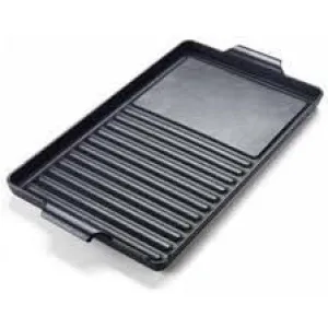 Verona VEGRD100C Cast Iron Grill / Griddle Combination - W 9" D 15" - 7 1/2" Lbs. Range Accessories drip pans for electric ranges