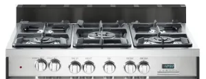Verona VEITB364EBLK 4" Extended Backguard - Black: Extends Range Depth To 25 5/8" Range Accessories heavy duty range knobs