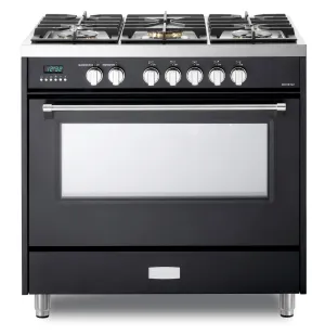 Verona VUFSIE365E Verona Ultima 36" Induction Range - Matte Black Freestanding Ranges freestanding dual fuel range 30 inch