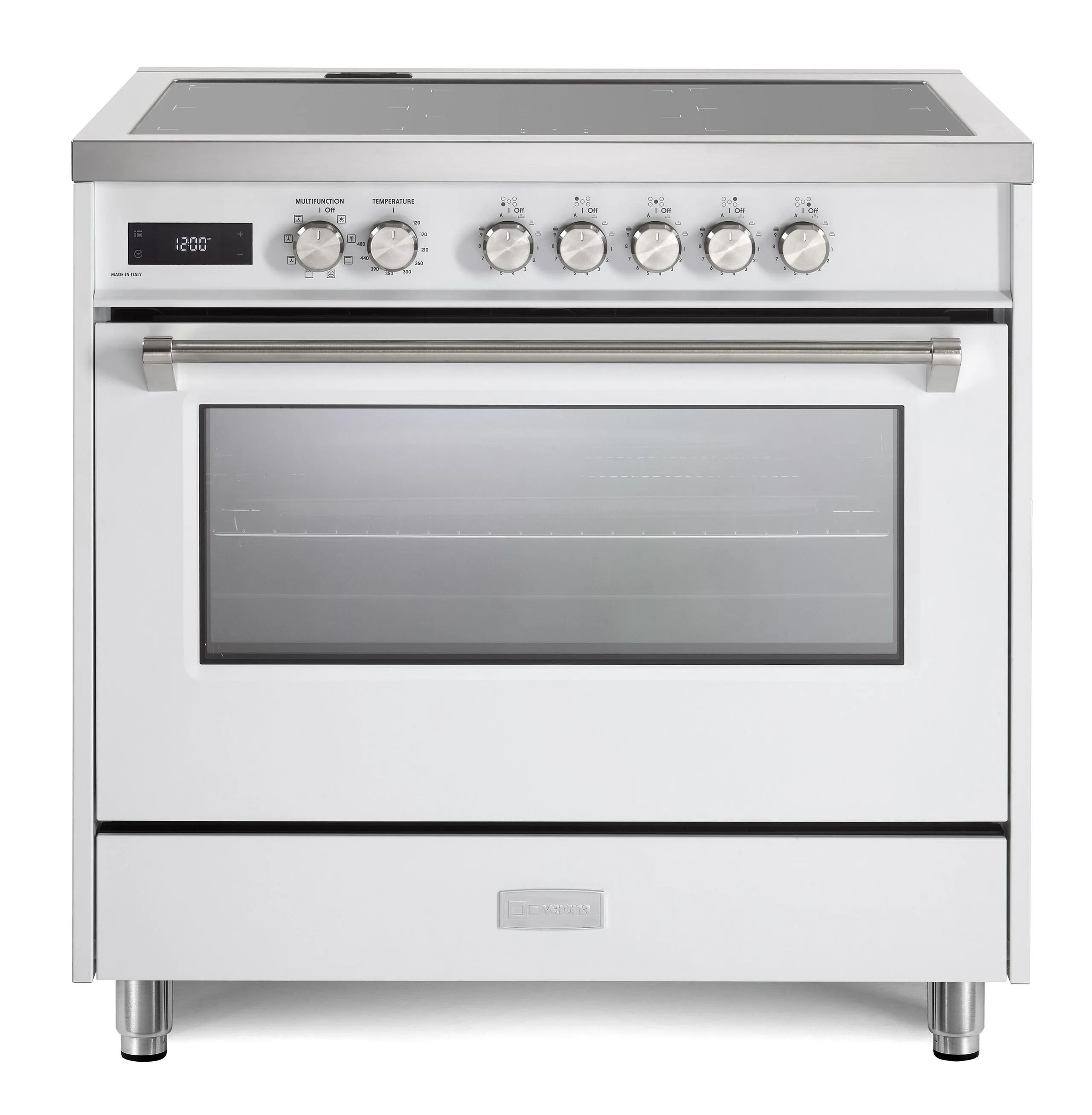 Verona VUFSIE365W Verona Ultima 36" Induction Range - White Freestanding Ranges freestanding dual fuel range 30 inch
