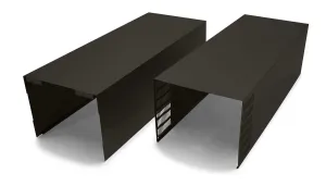 Whirlpool EXTKIT14HBS Chimney Extension Kit Black Stainless For Wall Mount - Black Stainless Hood Accessories charcoal filters for range hoods