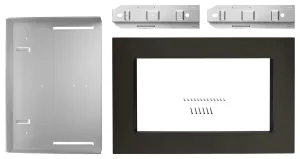Whirlpool MK2160AV 30 In. Microwave Trim Kit For 1.6 Cu. Ft. Countertop Microwave Oven Black Stainless Microwave Accessories microwave mounting hardware kit