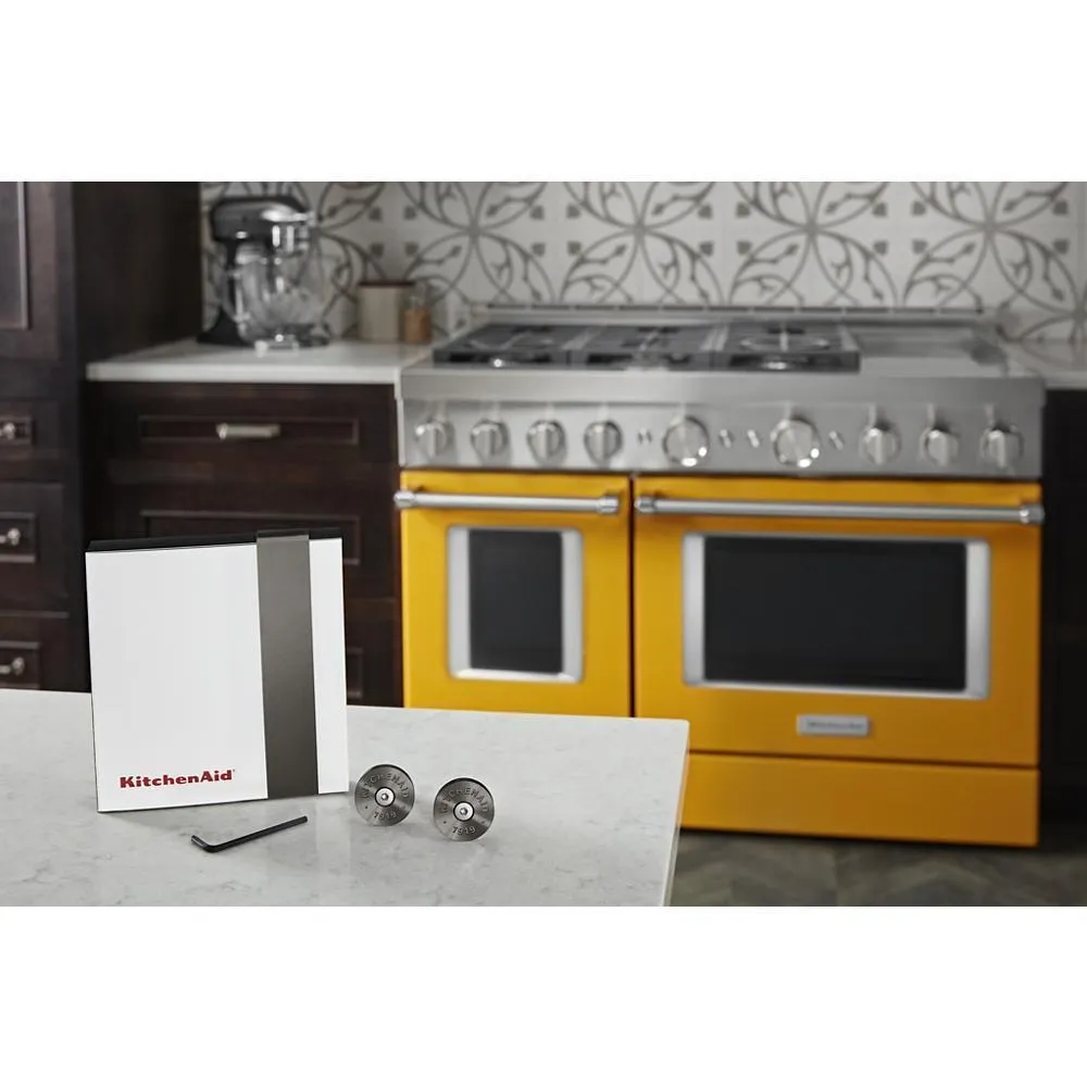 Whirlpool W11368841BO Kitchenaid Commercial-Style Range Handle Medallion Kit