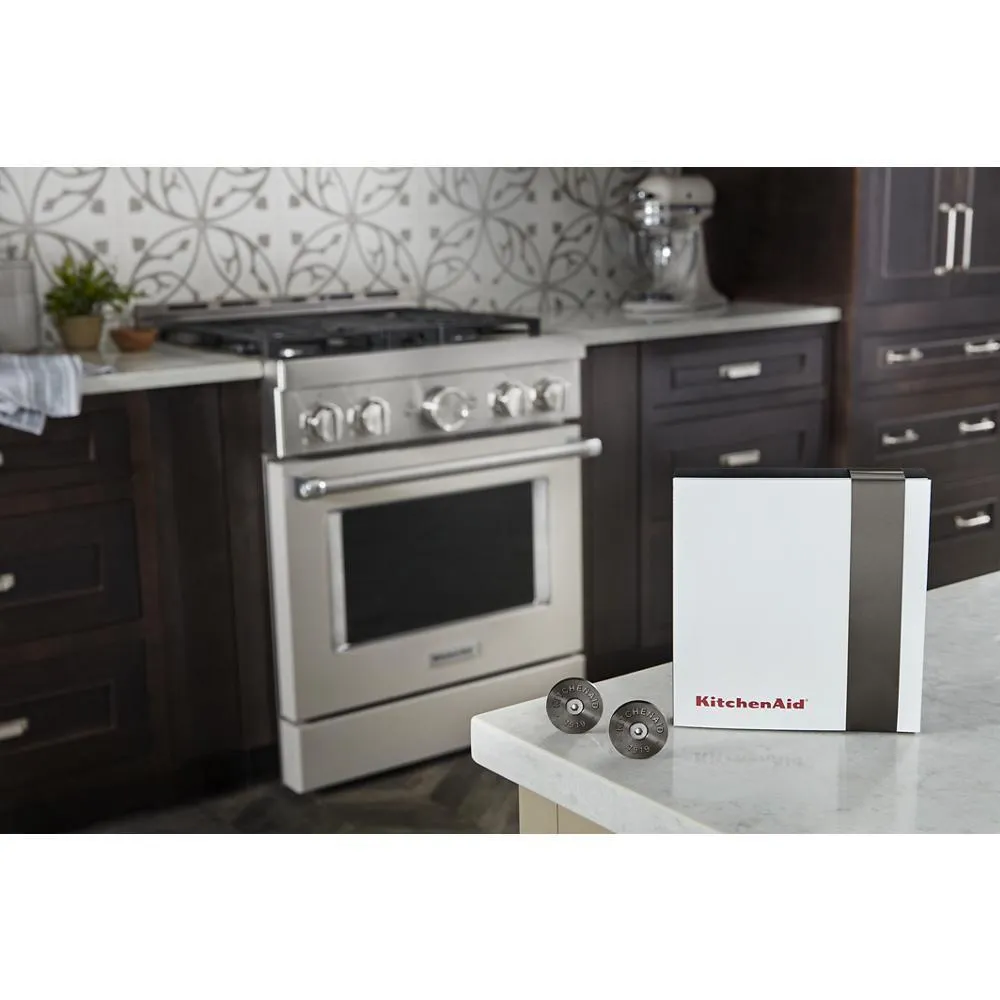 Whirlpool W11368841BO Kitchenaid Commercial-Style Range Handle Medallion Kit