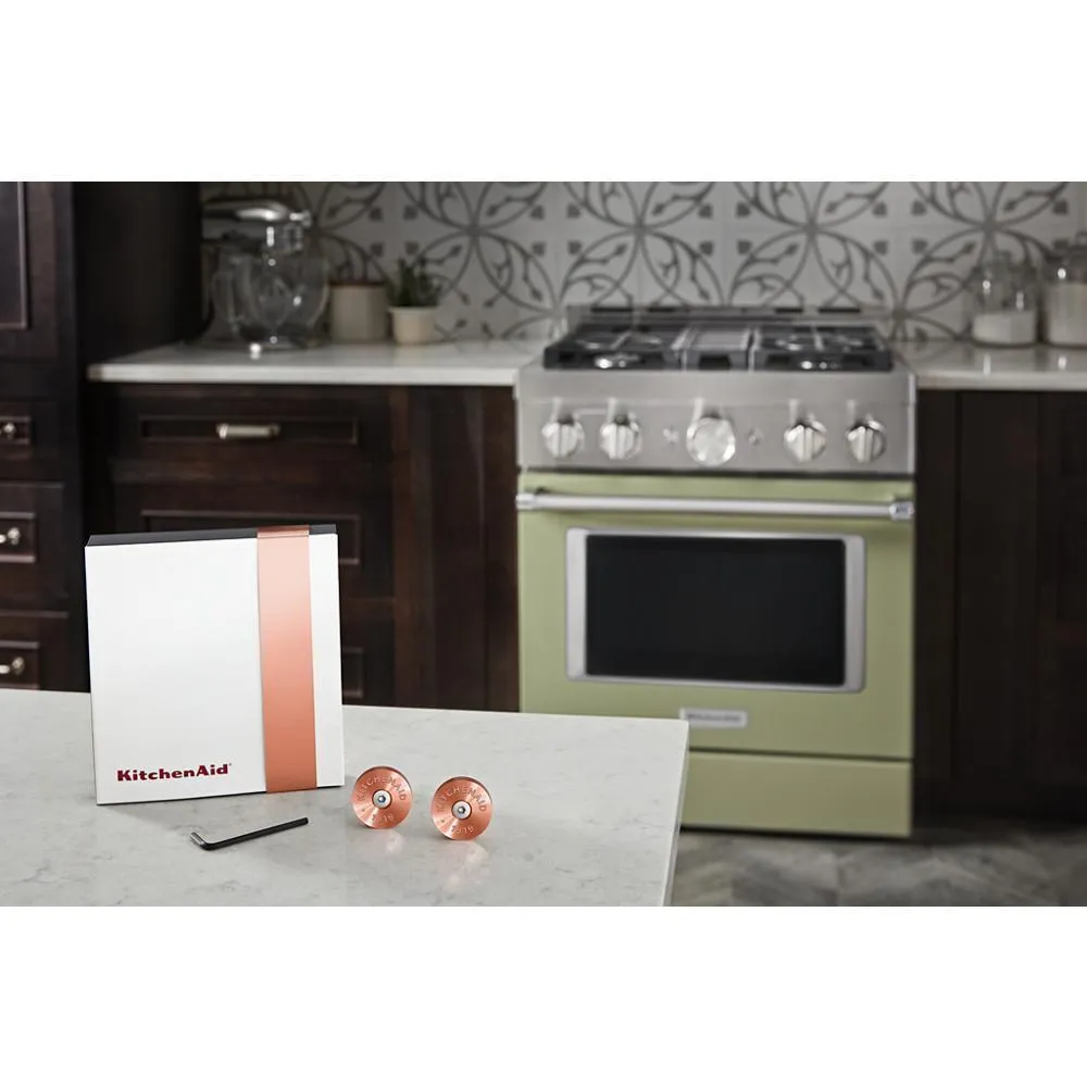 Whirlpool W11368841CF Kitchenaid Commercial-Style Range Handle Medallion Kit