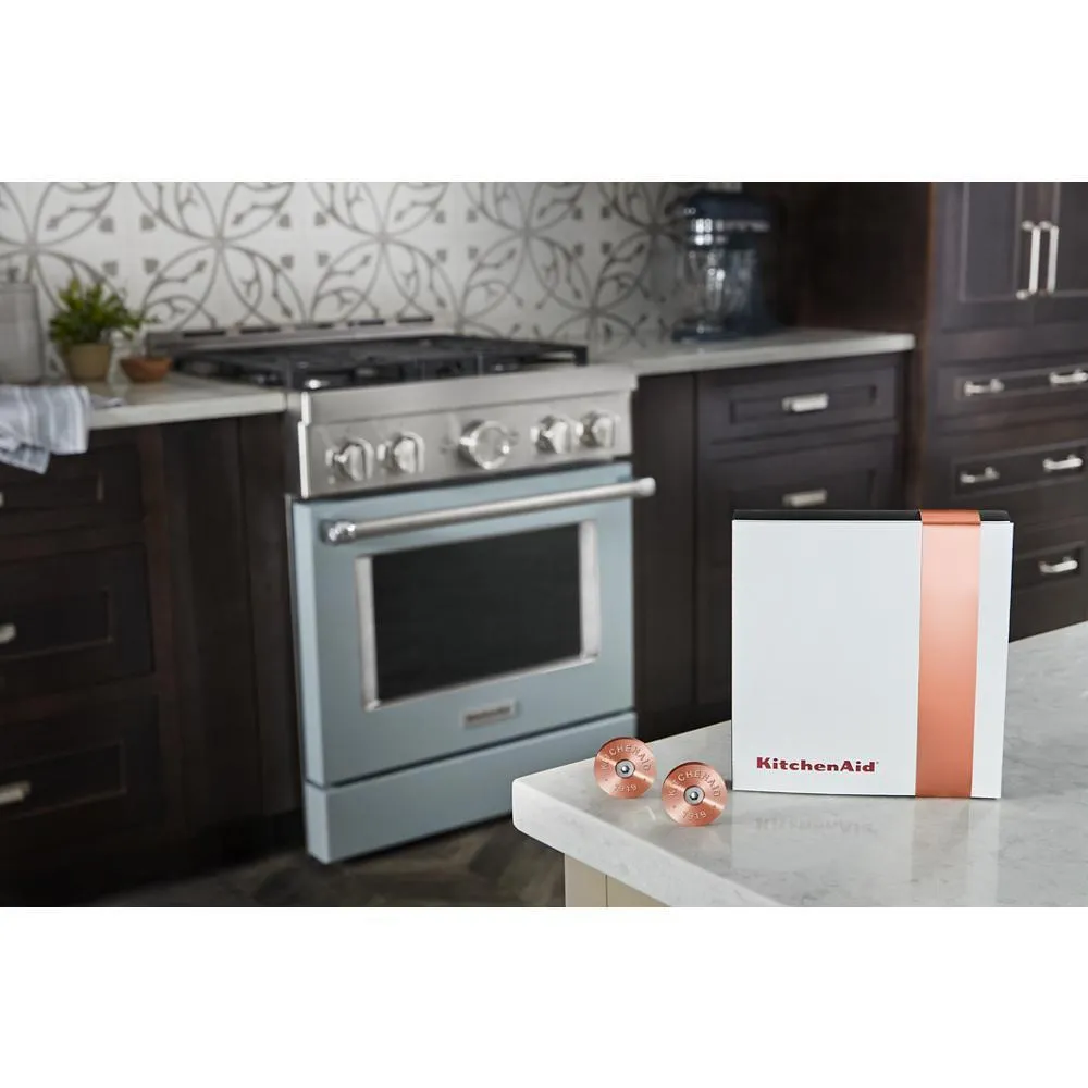 Whirlpool W11368841CF Kitchenaid Commercial-Style Range Handle Medallion Kit