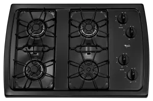 Whirlpool W3CG3014XB 30-Inch Gas Cooktop With 5,000 Btu Accusimmer Burner Cooktops 30 inch cooktop online