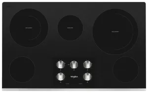 Whirlpool WCE77US6HS 36-Inch Electric Ceramic Glass Cooktop With Two Dual Radiant Elements Cooktops 30 inch cooktop online