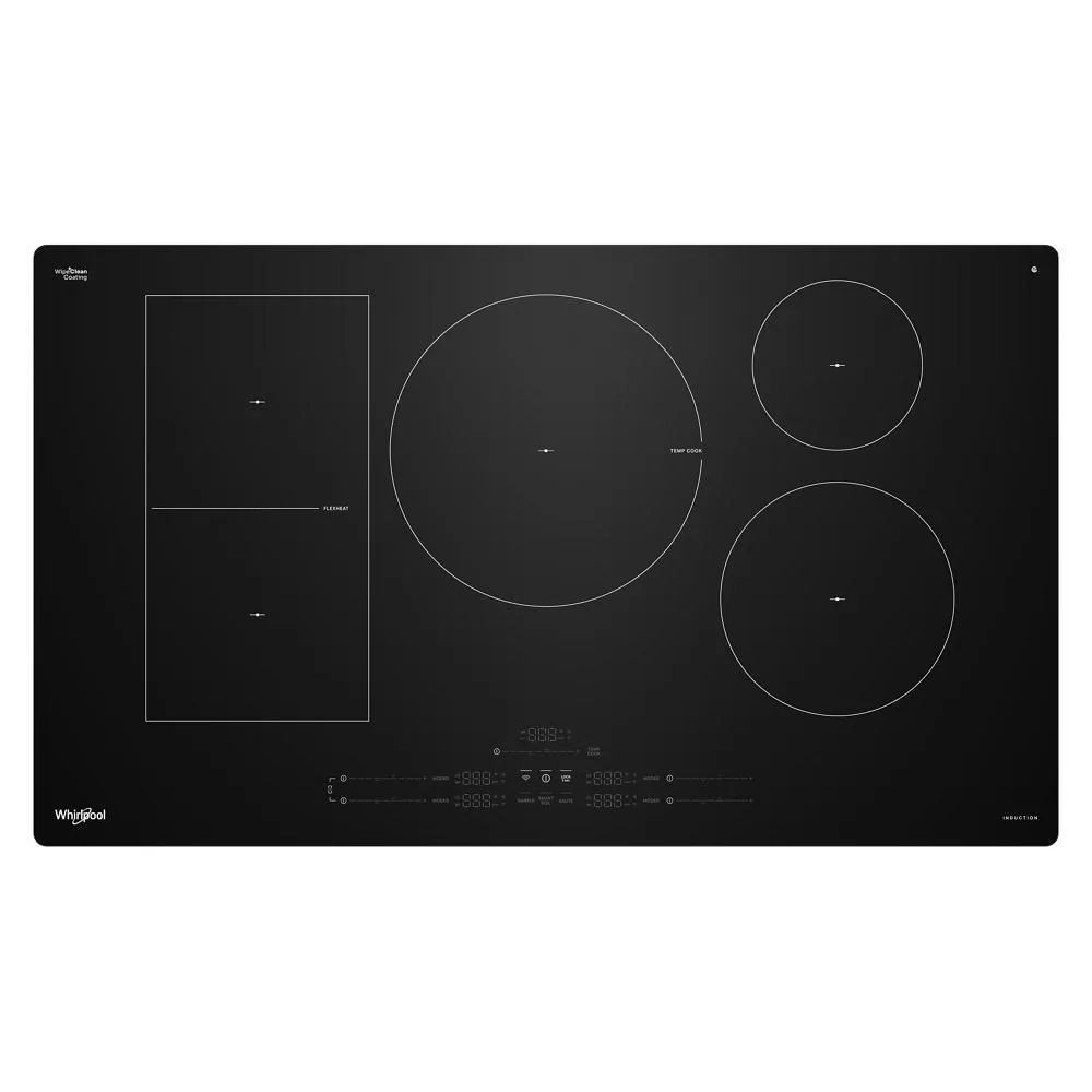 Whirlpool WCIT7536SB 36" Intelligent Induction Cooktop With Temp Cook&#8482; Technology And Wipeclean&#8482; Coating Cooktops ceramic electric cooktops