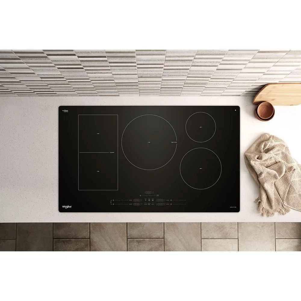 Whirlpool WCIT7536SB 36" Intelligent Induction Cooktop With Temp Cook&#8482; Technology And Wipeclean&#8482; Coating