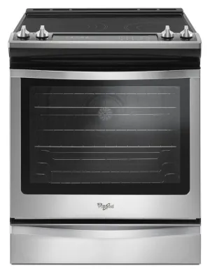 Whirlpool WEE745H0FS 6.4 Cu. Ft. Slide-In Electric Range With True Convection Slide In Ranges front control slide-in stove