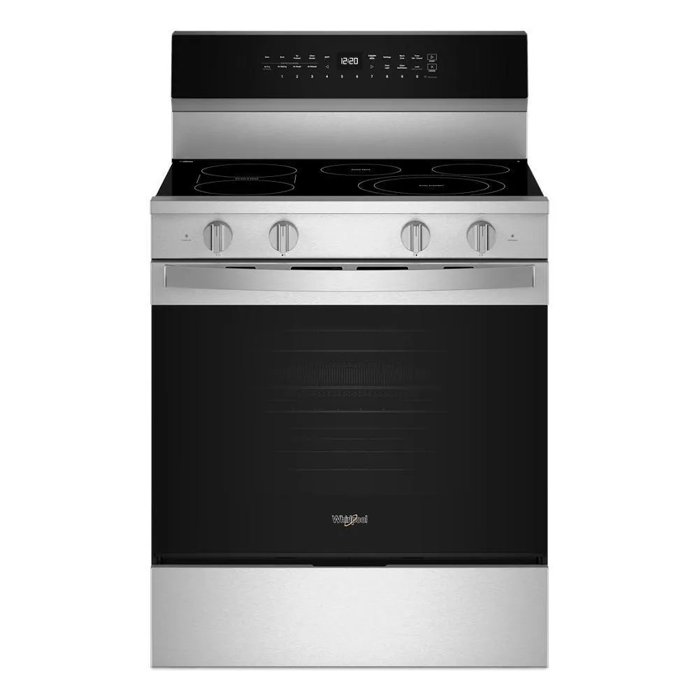 Whirlpool WFES7530RZ 30-Inch Smart Electric Smart Range With Air Cooking Technology, No Preheat Air Fry, High Speed Preheat Oven, Wipeclean&#8482; Coating, And Steam/Self Clean Freestanding Ranges freestanding dual fuel range 30 inch