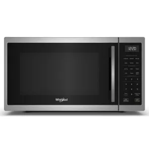 Whirlpool WMCS5522RS 1.0 Cu. Ft. Stainless Steel All-In-One Multifunctional Countertop Microwave With Air Fry - 900 Watt Microwave Ovens smart sensor microwave oven