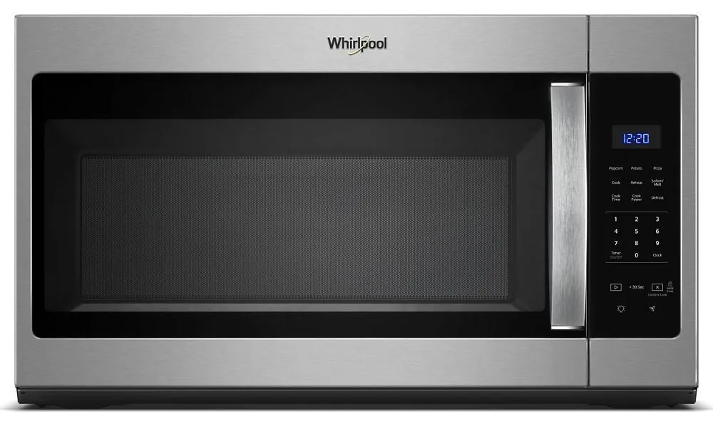 Whirlpool WMH31017HS 1.7 Cu. Ft. Microwave Hood Combination With Electronic Touch Controls Over The Range Microwaves convection over-the-range microwave