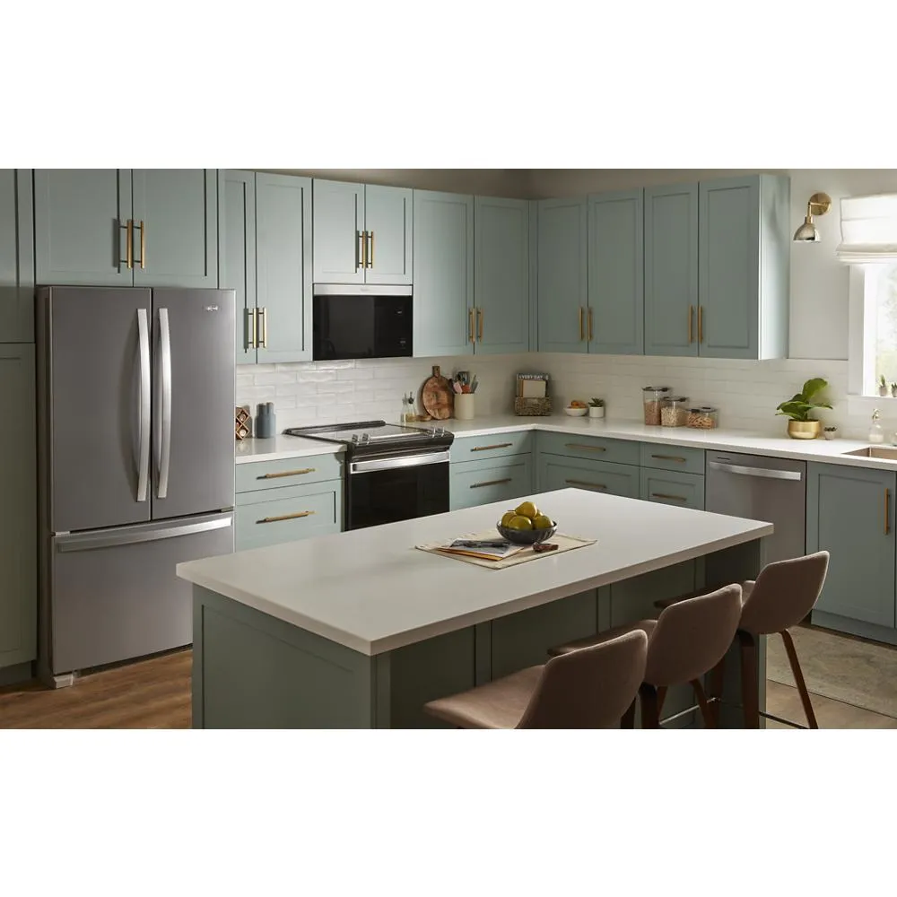 Whirlpool WMMF5930PZ 1.1 Cu. Ft. Flush Mount Microwave With Turntable-Free Design Over The Range Microwaves convection over-the-range microwave