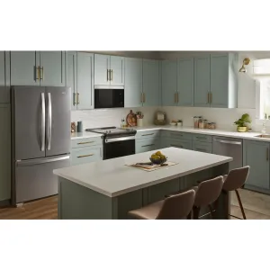 Whirlpool WMMF5930PZ 1.1 Cu. Ft. Flush Mount Microwave With Turntable-Free Design Over The Range Microwaves convection over-the-range microwave