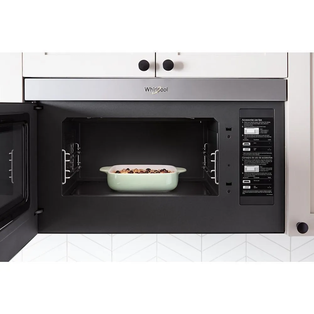 Whirlpool WMMF7330RW Air Fry Over-The-Range Microwave With Flush Built-In Design Over The Range Microwaves convection over-the-range microwave