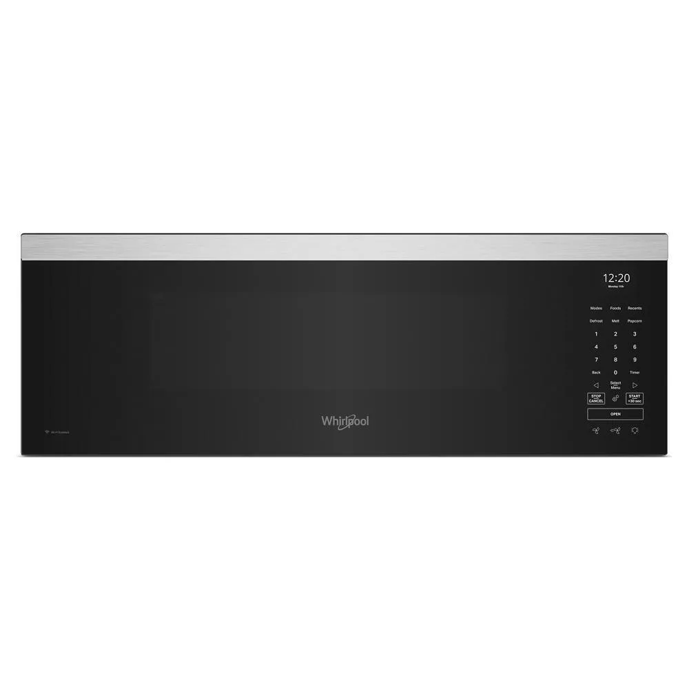 Whirlpool WMML5530RZ 1.1 Cu. Ft. Smart Low Profile Microwave Hood Combination With 450 Crm 4-Speed Venting Microwave Ovens smart sensor microwave oven