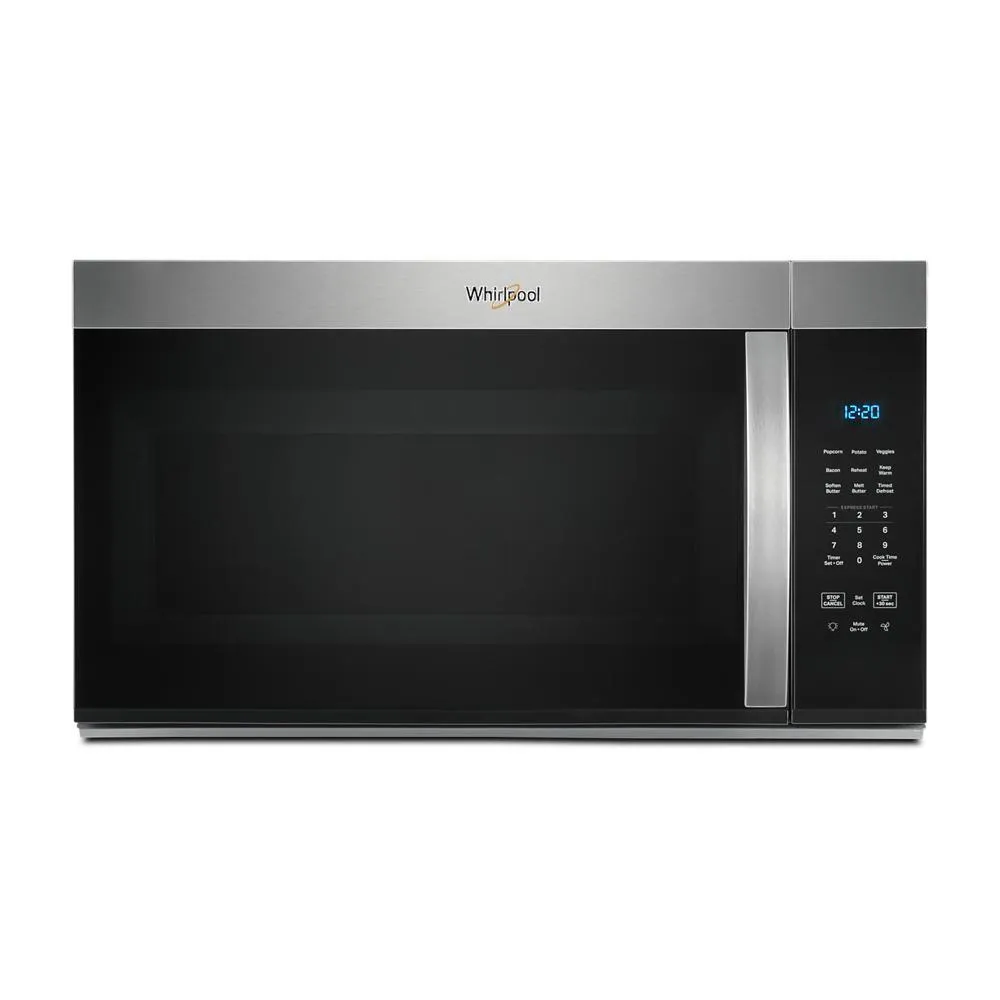 Whirlpool WMMS3130RS 30 W 1.7 Cu. Ft Over The Range Microwave With 1000-Watts Cooking Power Microwave Ovens smart sensor microwave oven
