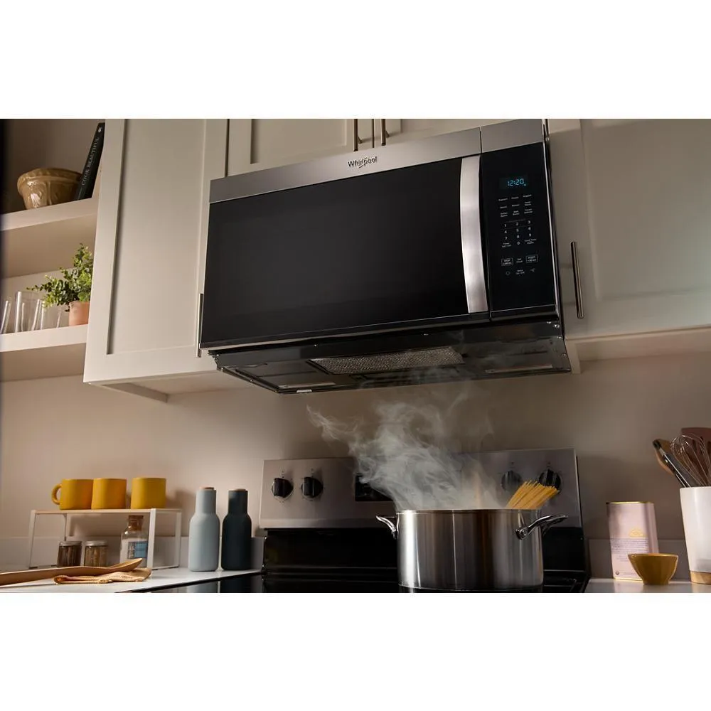 Whirlpool WMMS3130RW 30 W 1.7 Cu. Ft Over The Range Microwave With 1000-Watts Cooking Power