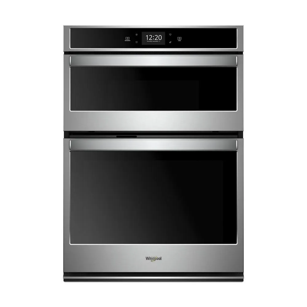 Whirlpool WOC75EC0HS 6.4 Cu. Ft. Smart Combination Wall Oven With Touchscreen Microwave Wall Oven Combos built-in oven microwave combo stainless