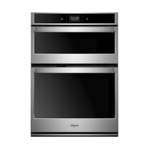 Whirlpool WOC75EC0HS 6.4 Cu. Ft. Smart Combination Wall Oven With Touchscreen Microwave Wall Oven Combos built-in oven microwave combo stainless