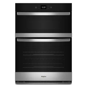 Whirlpool WOEC5030LZ 6.4 Total Cu. Ft. Combo Wall Oven With Air Fry When Connected* Microwave Wall Oven Combos built-in oven microwave combo stainless