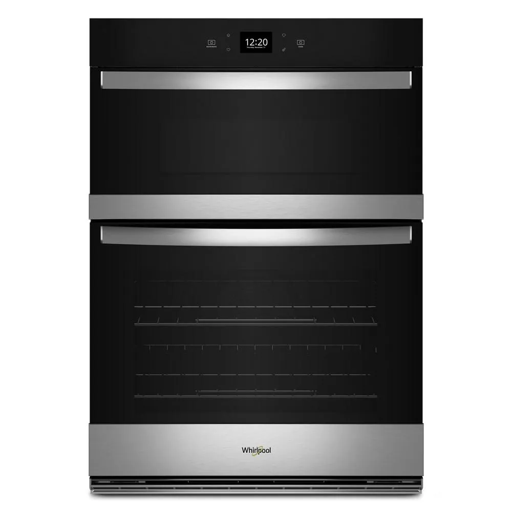 Whirlpool WOEC5030LZ 6.4 Total Cu. Ft. Combo Wall Oven With Air Fry When Connected* Microwave Wall Oven Combos built-in oven microwave combo stainless