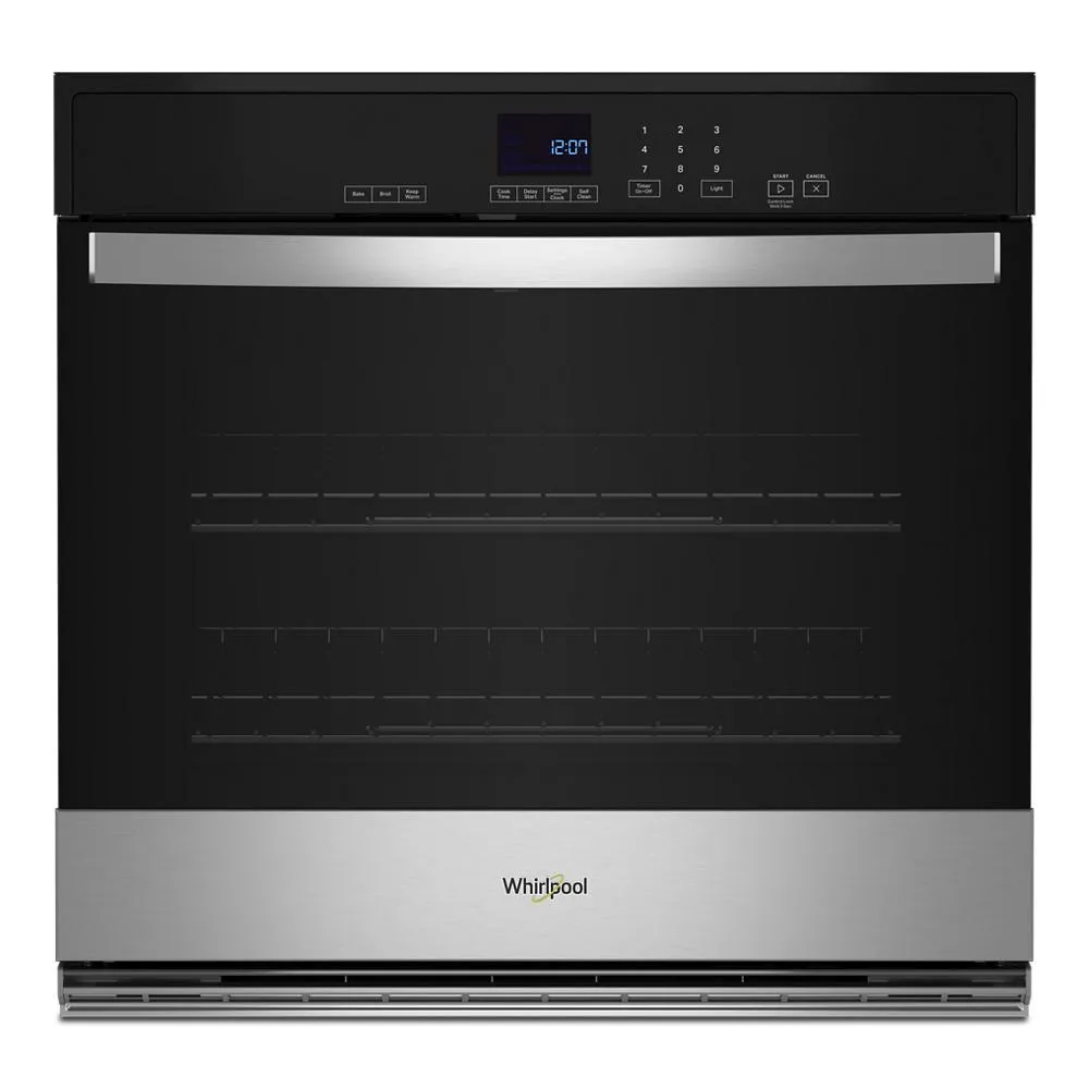 Whirlpool WOES3027LS 4.3 Cu. Ft. Single Self-Cleaning Wall Oven Wall Ovens convection wall oven with steam assist