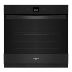Whirlpool WOES5030LB 5.0 Cu. Ft. Single Wall Oven With Air Fry When Connected Wall Ovens convection wall oven with steam assist