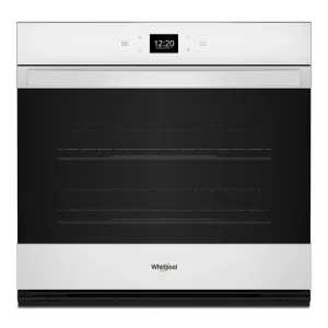 Whirlpool WOES5030LW 5.0 Cu. Ft. Single Wall Oven With Air Fry When Connected Single Wall Ovens single oven with self-cleaning feature
