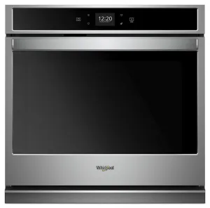 Whirlpool WOS51EC0HS 5.0 Cu. Ft. Smart Single Wall Oven With Touchscreen Wall Ovens oven with smart temperature control