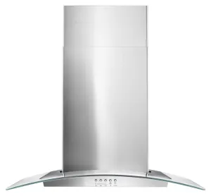 Whirlpool WVW51UC0FS 30" Concave Glass Wall Mount Range Hood Ducted Hoods under cabinet ducted hood