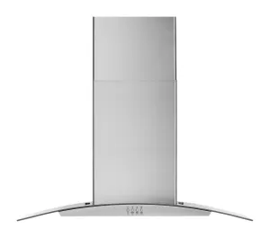 Whirlpool WVW51UC0LS 30" Curved Glass Wall Mount Range Hood Ducted Hoods high cfm ducted range hood