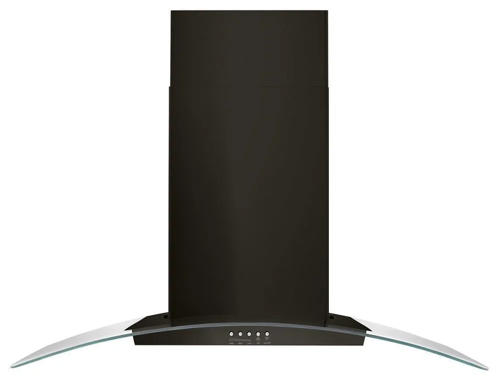 Whirlpool WVW51UC6HV 36" Concave Glass Wall Mount Range Hood Ducted Hoods under cabinet ducted hood