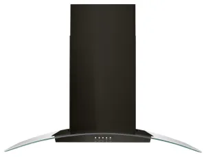 Whirlpool WVW51UC6HV 36" Concave Glass Wall Mount Range Hood Ducted Hoods under cabinet ducted hood