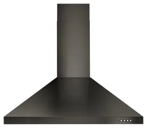 Whirlpool WVW53UC0HV 30" Contemporary Black Stainless Wall Mount Range Hood Ducted Hoods under cabinet ducted hood