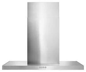 Whirlpool WVW57UC0FS 30" Stainless Steel Wall Mount Flat Range Hood Ducted Hoods under cabinet ducted hood