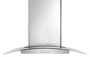 Whirlpool WVW75UC0DS 30" Modern Glass Wall Mount Range Hood Ducted Hoods under cabinet ducted hood
