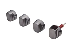 Wolf 9056272 36" Dual Fuel Brushed Gray Knob Kit Range Accessories oven racks and replacement trays