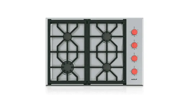 Wolf CG304PS 30" Professional Gas Cooktop - 4 Burners Gas 4 burner gas range for kitchen