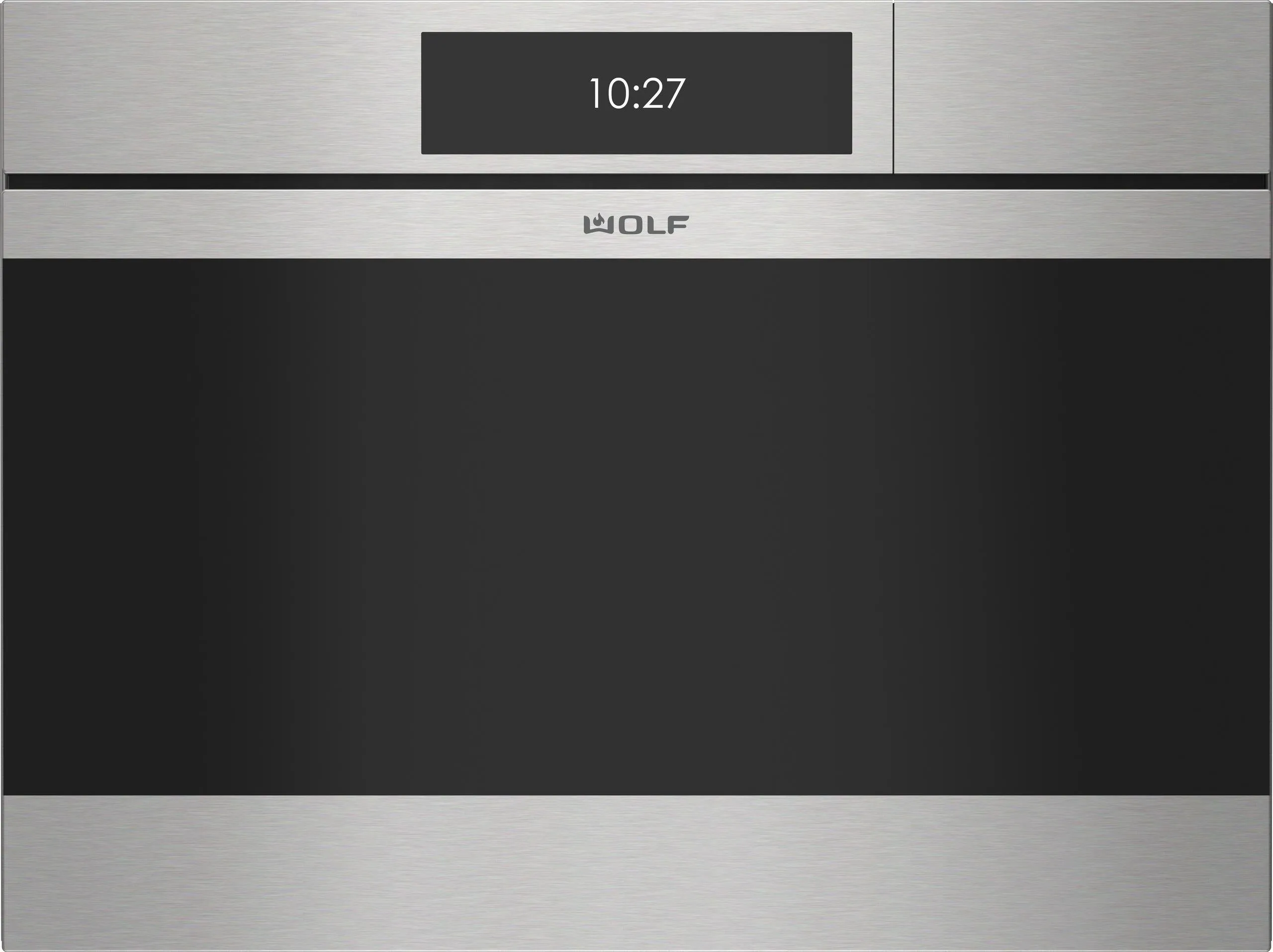 Wolf CSO2450CMS 24" M Series Contemporary Stainless Steel Handleless Convection Steam Oven Single Wall Ovens single oven with self-cleaning feature