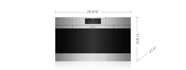 Wolf CSO30CMS 30" M Series Contemporary Stainless Steel Convection Steam Oven With Retractable Handle Single Wall Ovens electric wall oven with convection