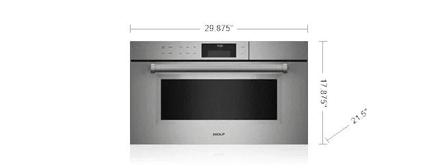 Wolf CSO30PMSPH 30" M Series Professional Convection Steam Oven Single Wall Ovens single oven with self-cleaning feature