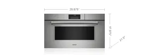 Wolf CSO30PMSPH 30" M Series Professional Convection Steam Oven Single Wall Ovens single oven with self-cleaning feature