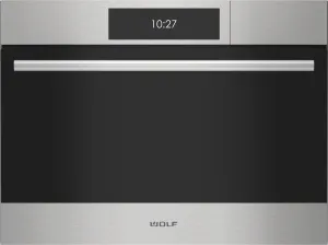 Wolf CSOP2450TEST 24" E Series Transitional Convection Steam Oven - Plumbed Single Wall Ovens single oven with self-cleaning feature