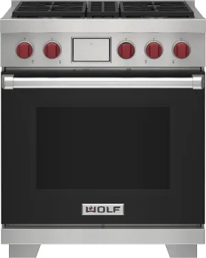 Wolf DF30450BKPLP 30" Dual Fuel Range - 4 Burners Freestanding Ranges freestanding dual fuel range 30 inch